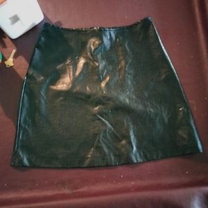 My Michelle black pleather mini skirt